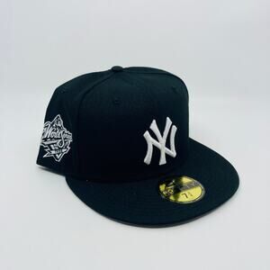 New York Yankees Baseball Hat 7 3/4 New Era 59Fifty Black 1998 World Series New
